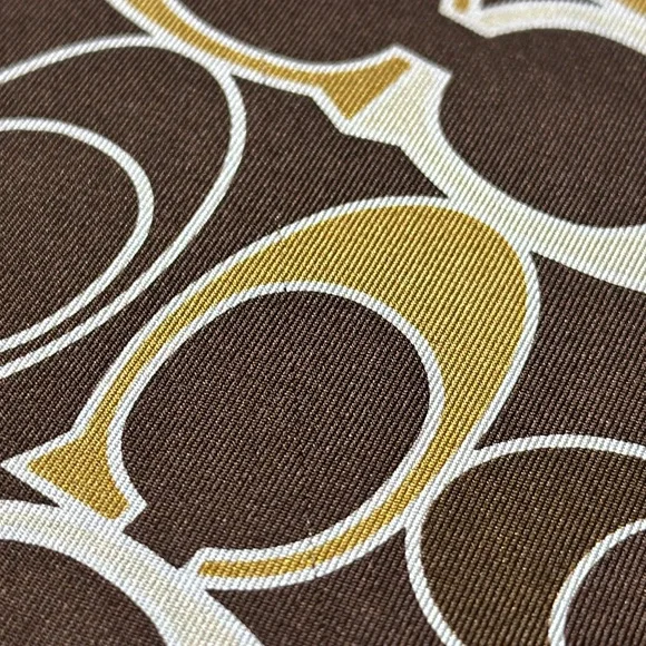 COACH Signature Silk Scarf - Picture 11 of 13